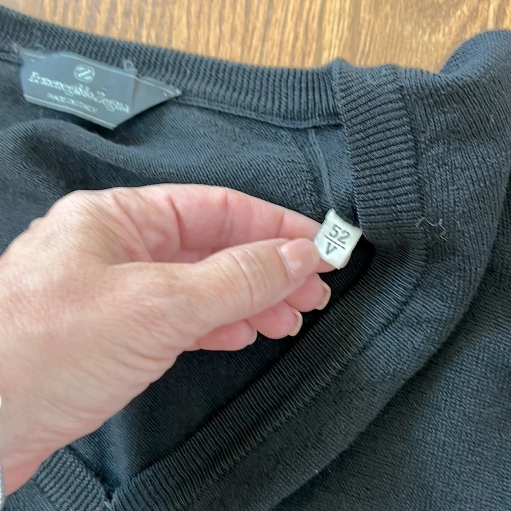 Ermenegildo Zegna Black Sweater size 52V Large